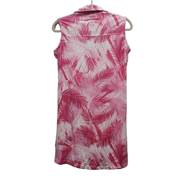 NEW! Stella Parker Hot Pink Island Collection UPF 50 Button Front Popover Dress - Picture 3 of 7